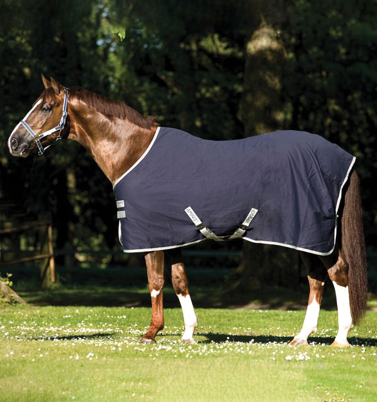 Coperta Da Box Amigo Stable Sheet X Sur Poly Blu/Argento
