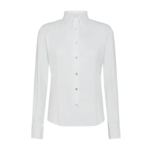 Camicia Oxford Slim Donna Bianco