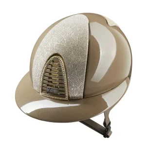 Cap Kep Italia Cromo 2.0 Diamond Taupe Con Inserto New Galassia Oro E Visiera Polo Tortora