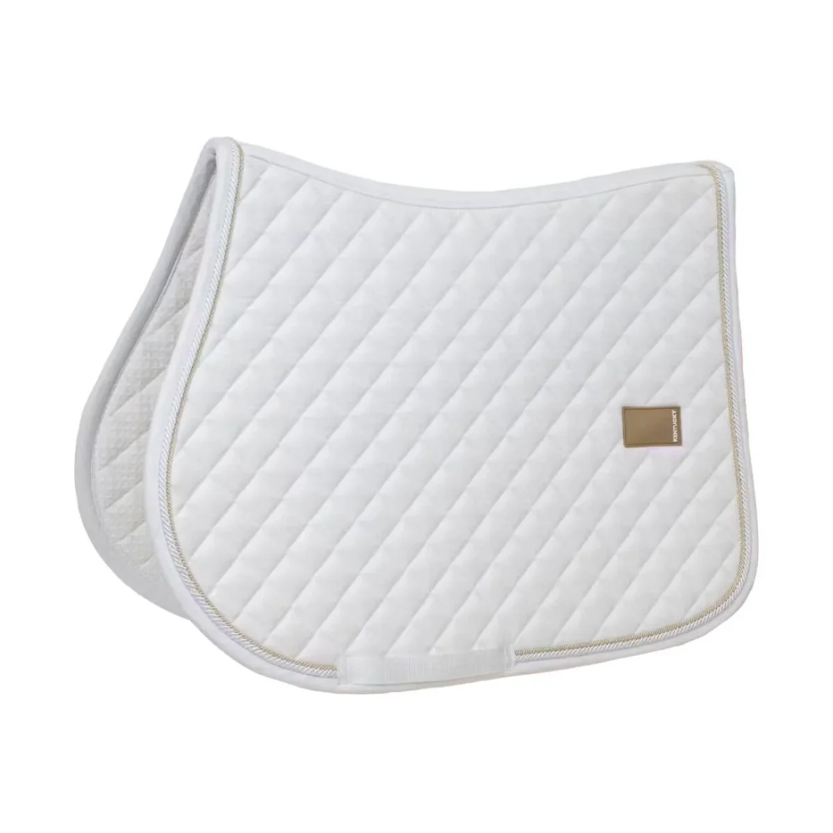 KENTUCKY SADDLE PAD DIAMOND ROPE JUMPING KENTUCKY Bianco sottosella tecnico