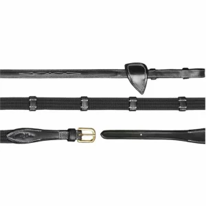 DY'ON REDINI IN TELA 5/8 CON PASSANTI IN CUOIO CLASSIC COLLECTION Nero REDINI