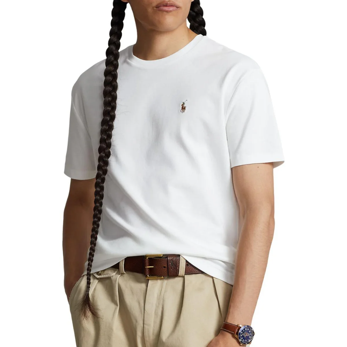 T-Shirt In Morbido Cotone Slim Fit - immagine 3