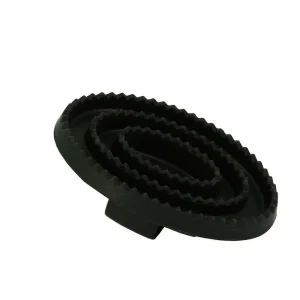 HIPPO-TONIC OVAL RUBBER CURRYCOMB Nero SPAZZOLE E PULIZIA CAVALLO