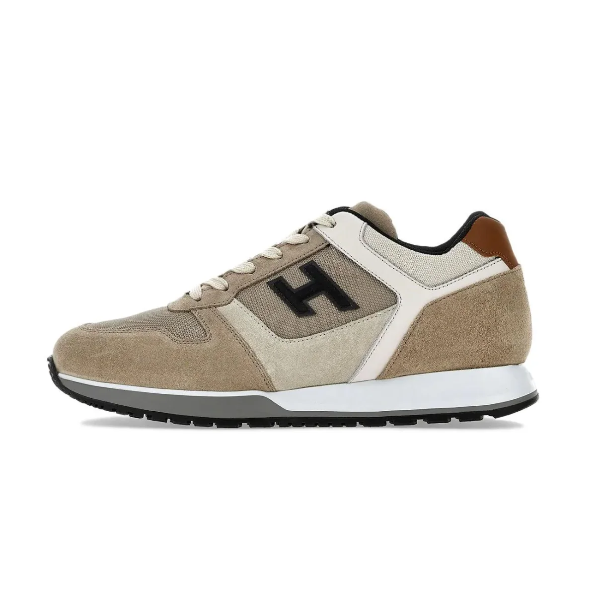 Sneakers H321 Uomo Beige Nero Avorio