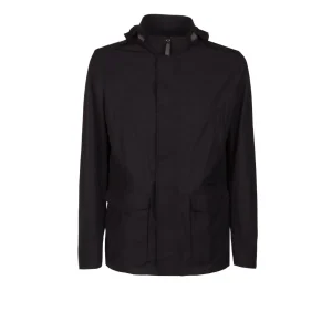 Giacca Impermeabile Uomo Blu