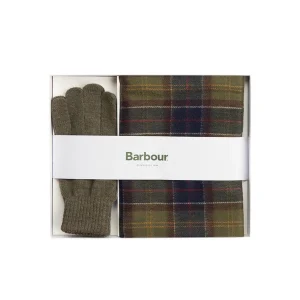 Barbour Gift Set Tartan Sciarpa E Guanti Classic