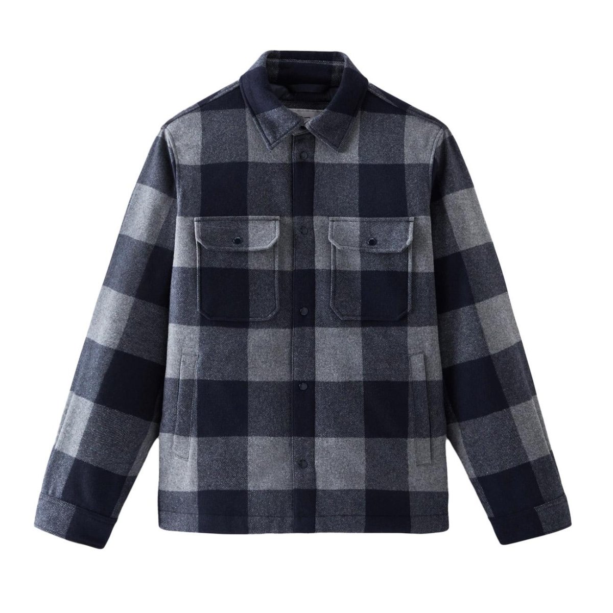 Giacca Alaskan In Misto Lana Riciclata Uomo Blue Buffalo