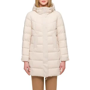 Piumino Lungo Con Cappuccio