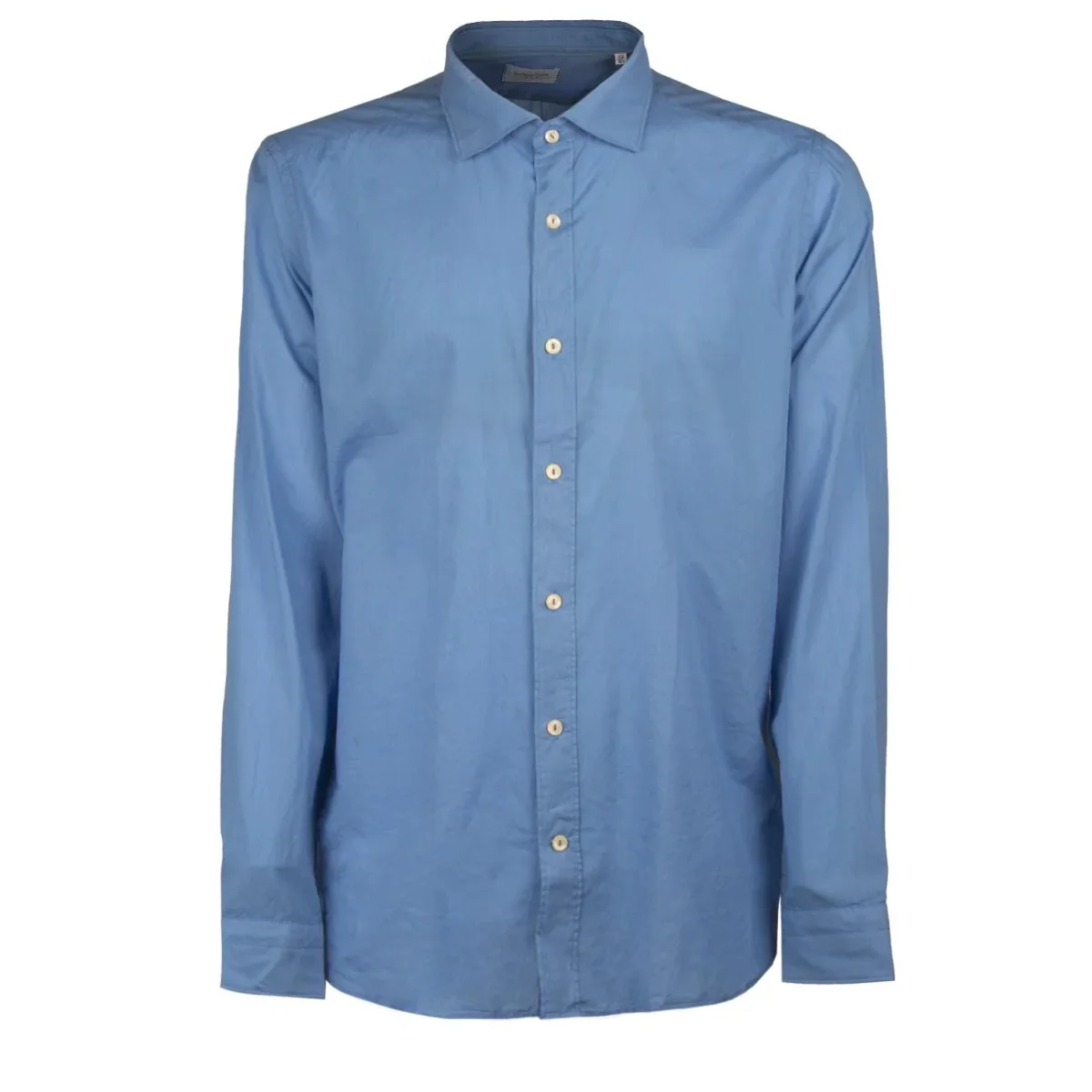 Camicia Collo Francese Uomo Turchese