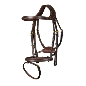DY'ON "DIFFERENCE" BRIDLE D COLLECTION Marrone TESTIERE