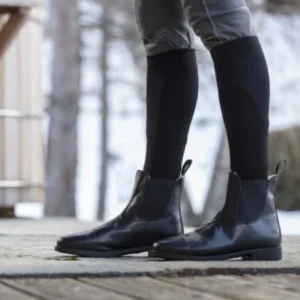 RIDING WORLD Stivaletti Riding World First Synthetic Lined BLACK salvaschiena per sella inglese