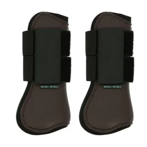 RIDING WORLD Stinchiere Riding World Tendon Boots BROWN salvaschiena per sella inglese