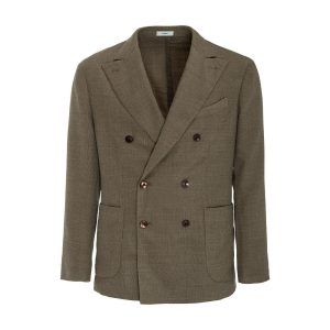 Giacca Doppiopetto Uomo Tabacco