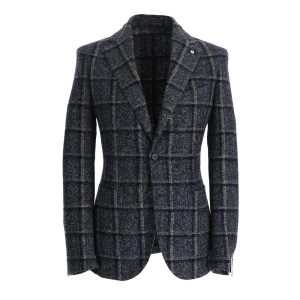 Giacca Jack Uomo Blu Grigio Beige