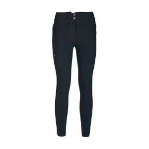 Pantalone da Equitazione Da Donna Half Grip Berlino Mascheroni Grigio Antracite
