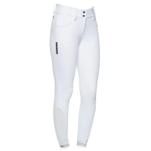 Cavalleria Toscana Pantaloni Da Equitazione 28CT-PAD130PA0100001 Bianco Lunghezza 130 cm