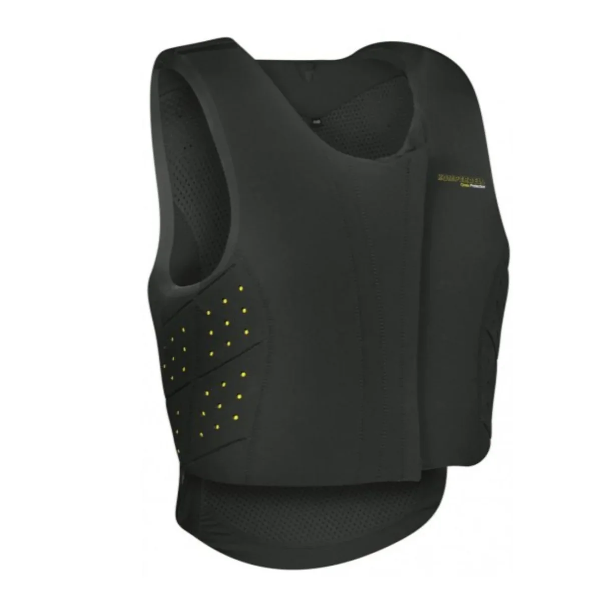 Komperdell Safety Vest Frontzip Junior Nero gilet protettivo livello 3 per equitazione