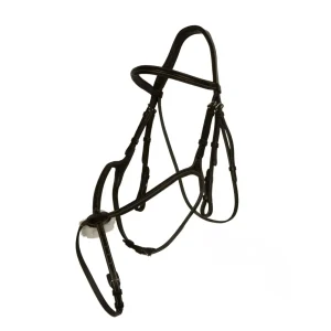 Testiera In Cuoio Con Capezzino Messicano Mascheroni Nero