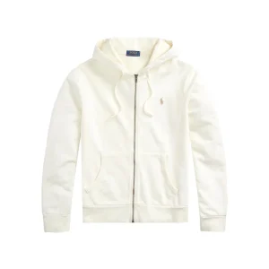 Felpa Full Zip Uomo Club House Cream