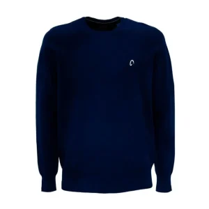 Pullover Girocollo Da Uomo Casual Mascheroni Blu