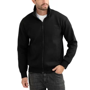 Felpa Full Zip Con Scritta 3D