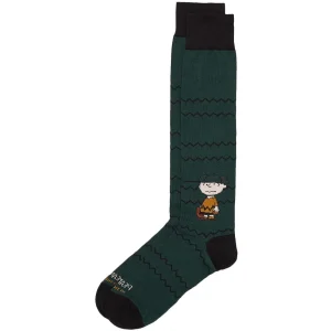 Calze Charlie Brown Unisex Verde Scuro