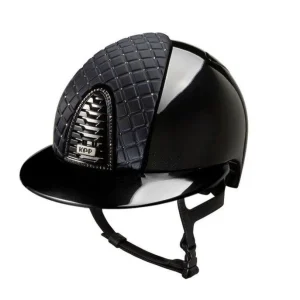 Cap Kep Italia  Cromo 2.0 Collezione Milano Con Inserto Frontale Con Swarovski® Silver Night E Visiera Polo Nero