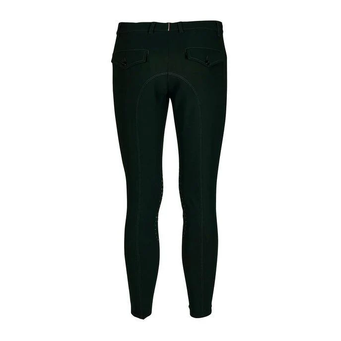 Pantalone Da Equitazione Da Uomo Half Grip Roma Mascheroni Verde - immagine 3