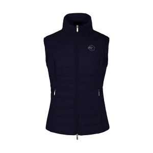 KINGSLAND GILET SMANICATO FULL ZIP MOD.KLOLIWIA Blu gilet da equitazione