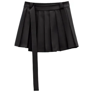 Mini Gonna Con Pieghe