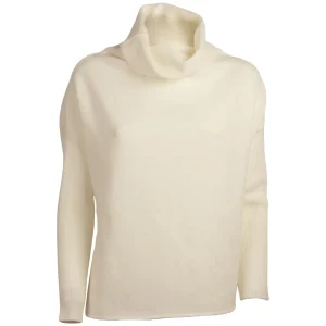 Dolcevita over con maniche a coste