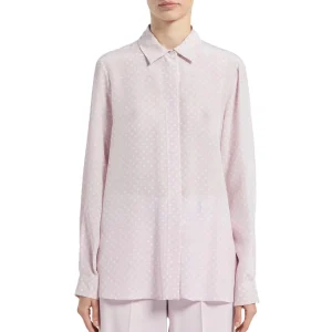 Camicia Goccia Donna Rosa Pois