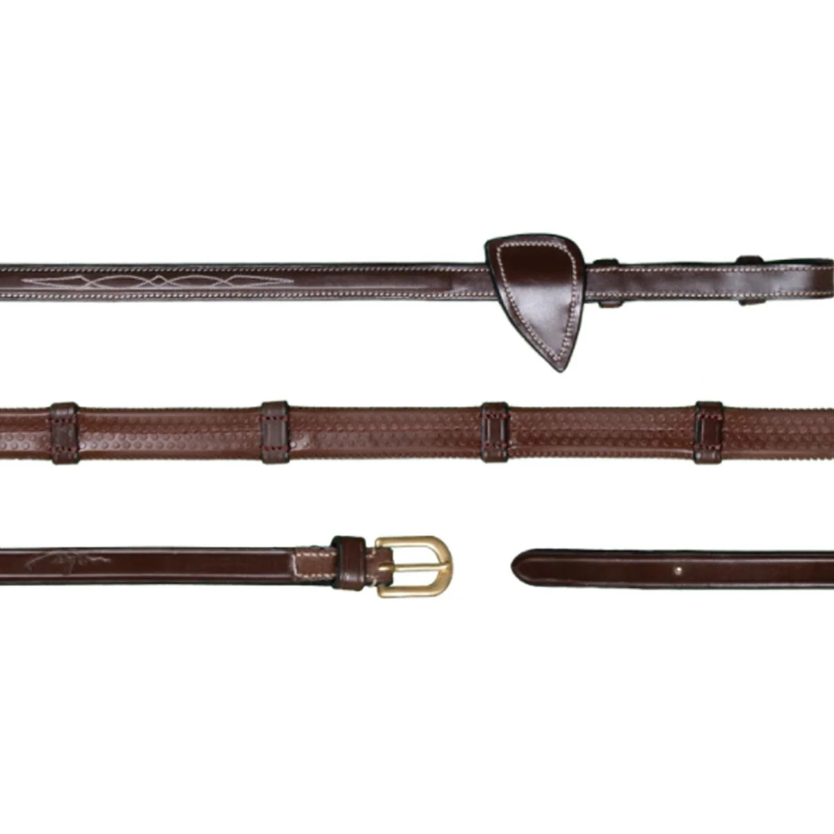 DY'ON REDINI IN CUOIO CON PASSANTI CLASSIC COLLECTION Marrone REDINI