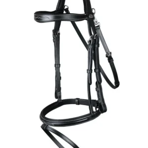 DY'ON FLASH NOSEBAND BRIDLE D COLLECTION Nero BRIGLIE