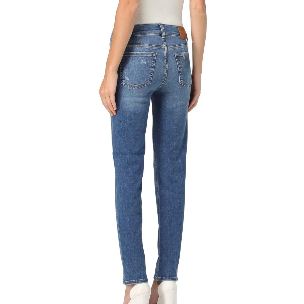 Jeans Authentic Slim Donna Denim Blue - immagine 3