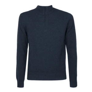 Maglia In Lana E Cashmere Uomo Blu