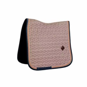 KENTUCKY SADDLE PAD PIED-DE-POULE DRESSAGE KENTUCKY Bordeaux/navy sottosella tecnico