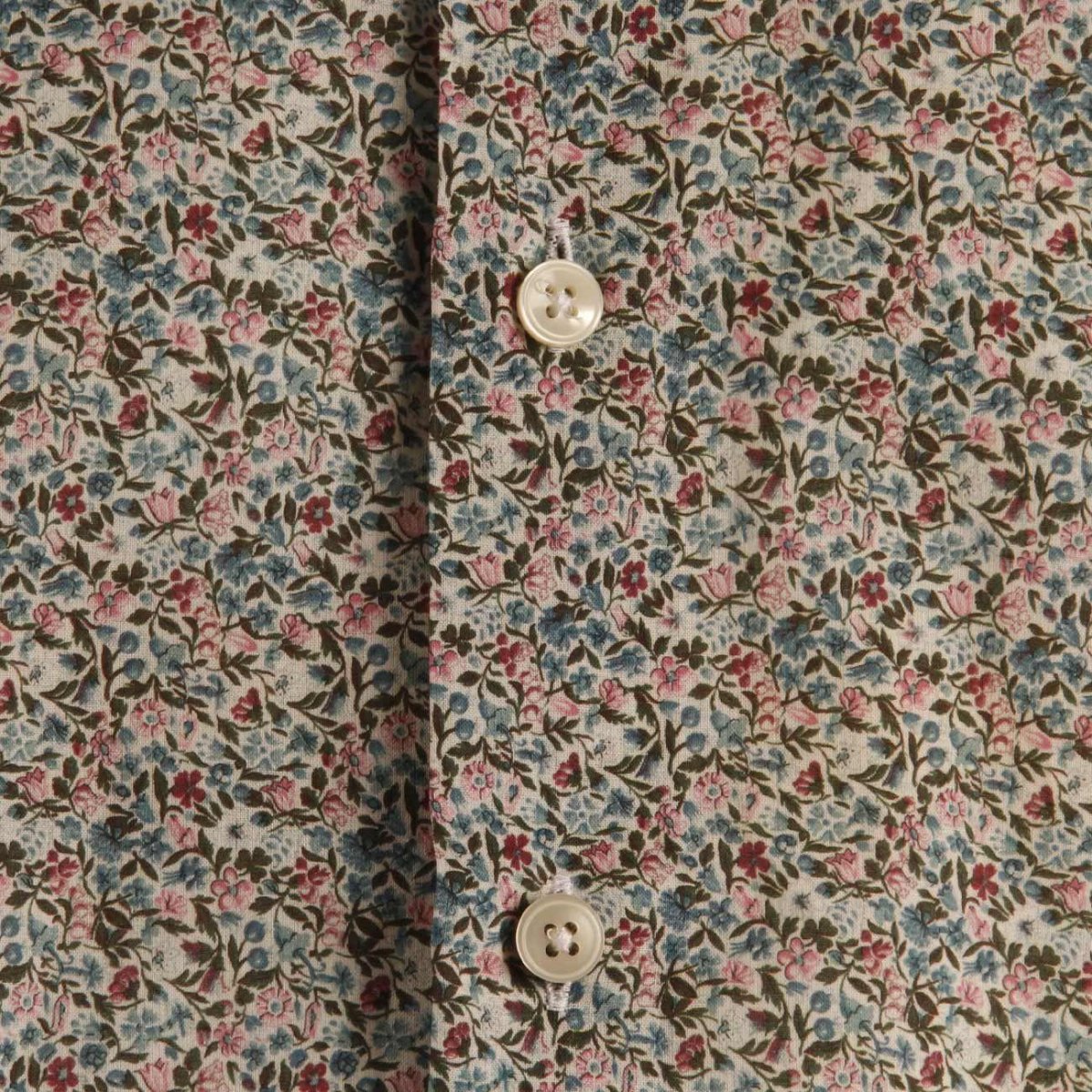 Camicia Fantasia Uomo Bianco Rosa Azzurro - immagine 4