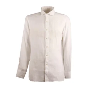 Camicia Collo Francese Uomo Bianco