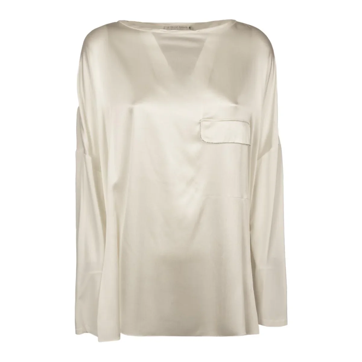 Blusa In Viscosa Donna White + Off White