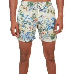 Boxer Mare Fiorato Uomo Beige