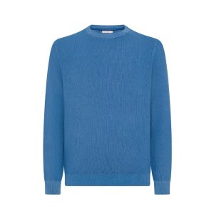 Pull Round Vintage Uomo Avio