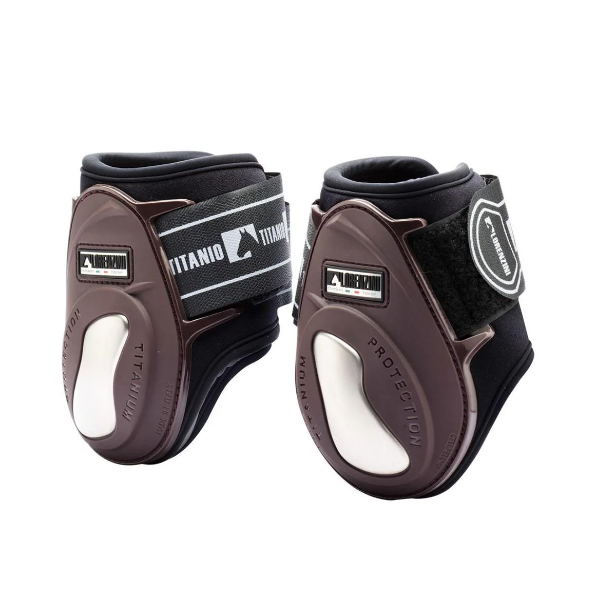 Paranocche Con Chiusura In Velcro Marrone