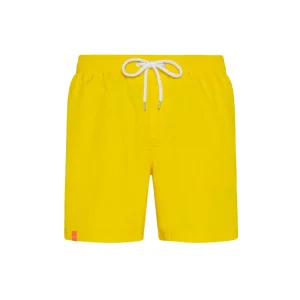 Costume Con Logo Sul Retro Uomo Giallo
