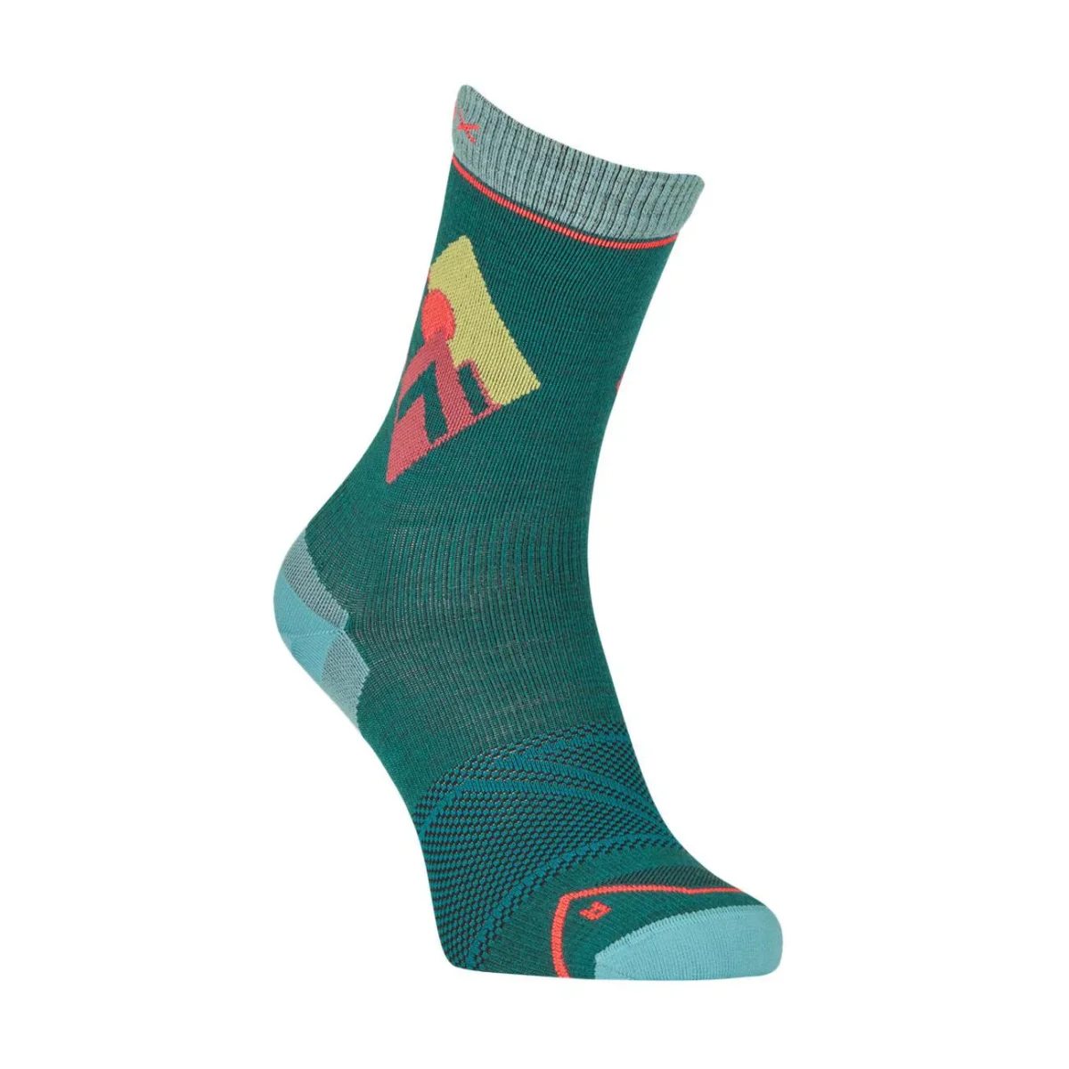 Calze Alpine Light Comp Mid Donna Pacific Green
