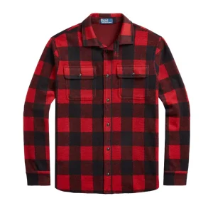 Camicia Sportiva Uomo Madison Red Polo Black