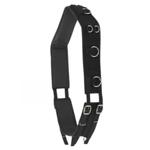 Waldhausen LUNGING GIRTH, 13 RINGS Nero FASCIONI DA LAVORO