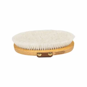 GROOMING DELUXE Small Overall Brush Soft Grooming Deluxe Brown nan Spazzole E Pulizia Cavallo