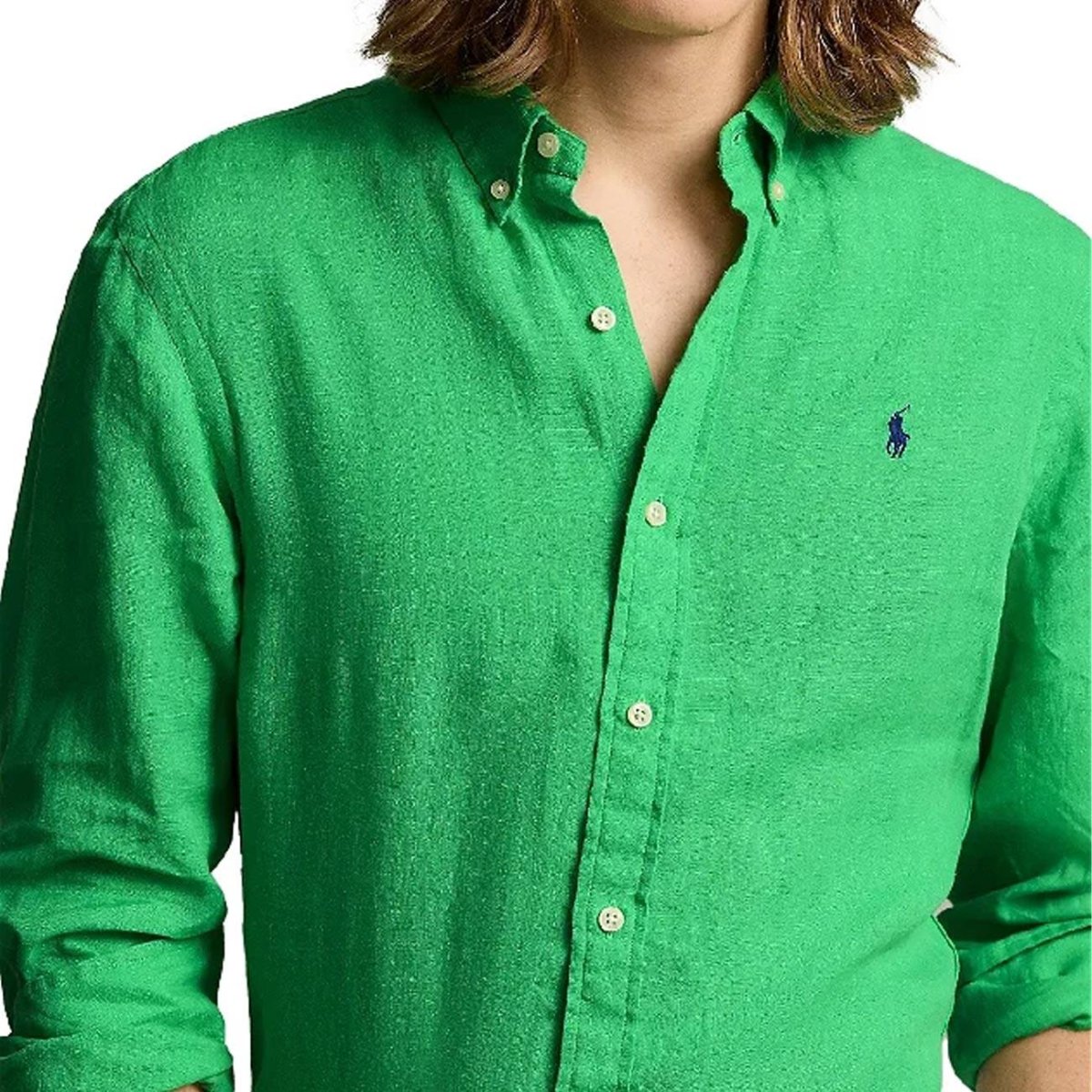 Camicia In Lino Uomo Classic Kelly - immagine 4