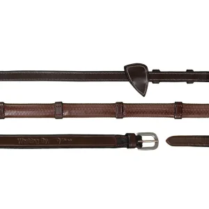 DY'ON REDINI 1/2 IN GOMMA C/7 PASSANTI IN PELLE WORKING BY DYON Marrone REDINI